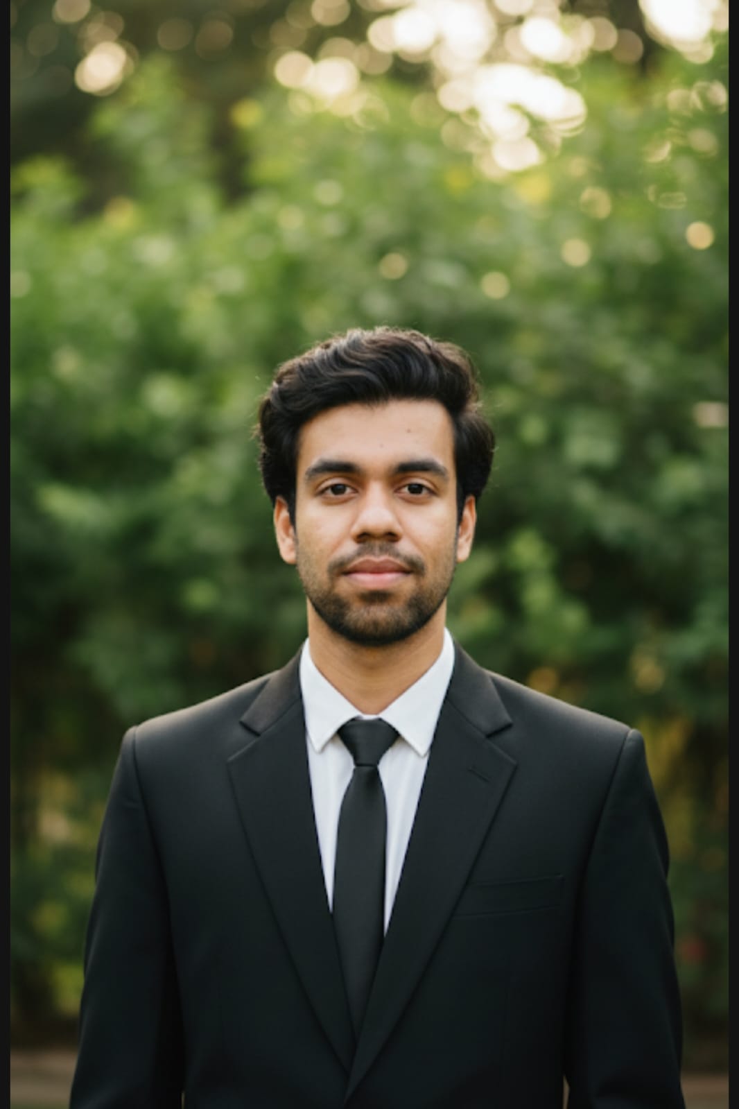 A portrait of Shyam Sharma